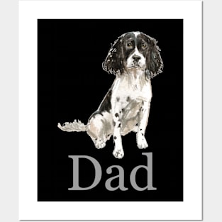 English Springer Spaniel Dog Dad, Dog Dad, Dog Daddy, Gift from the Dog, Dog Dad Gift, Dog Dad Present, Dog Daddy Present, Gift for Dog Dad, Present from the Dog Posters and Art